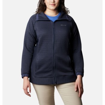 Columbia Saturday Trail Full Zip Plus Size, Chamarras Azul Marino Para Mujer | 185734-FUH